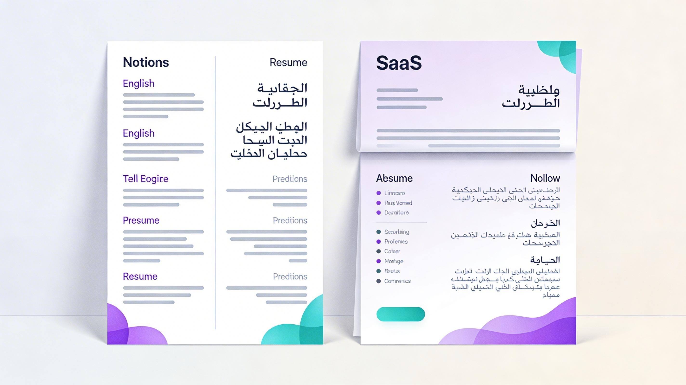 Comparison of side-by-side and stacked bilingual resume layouts