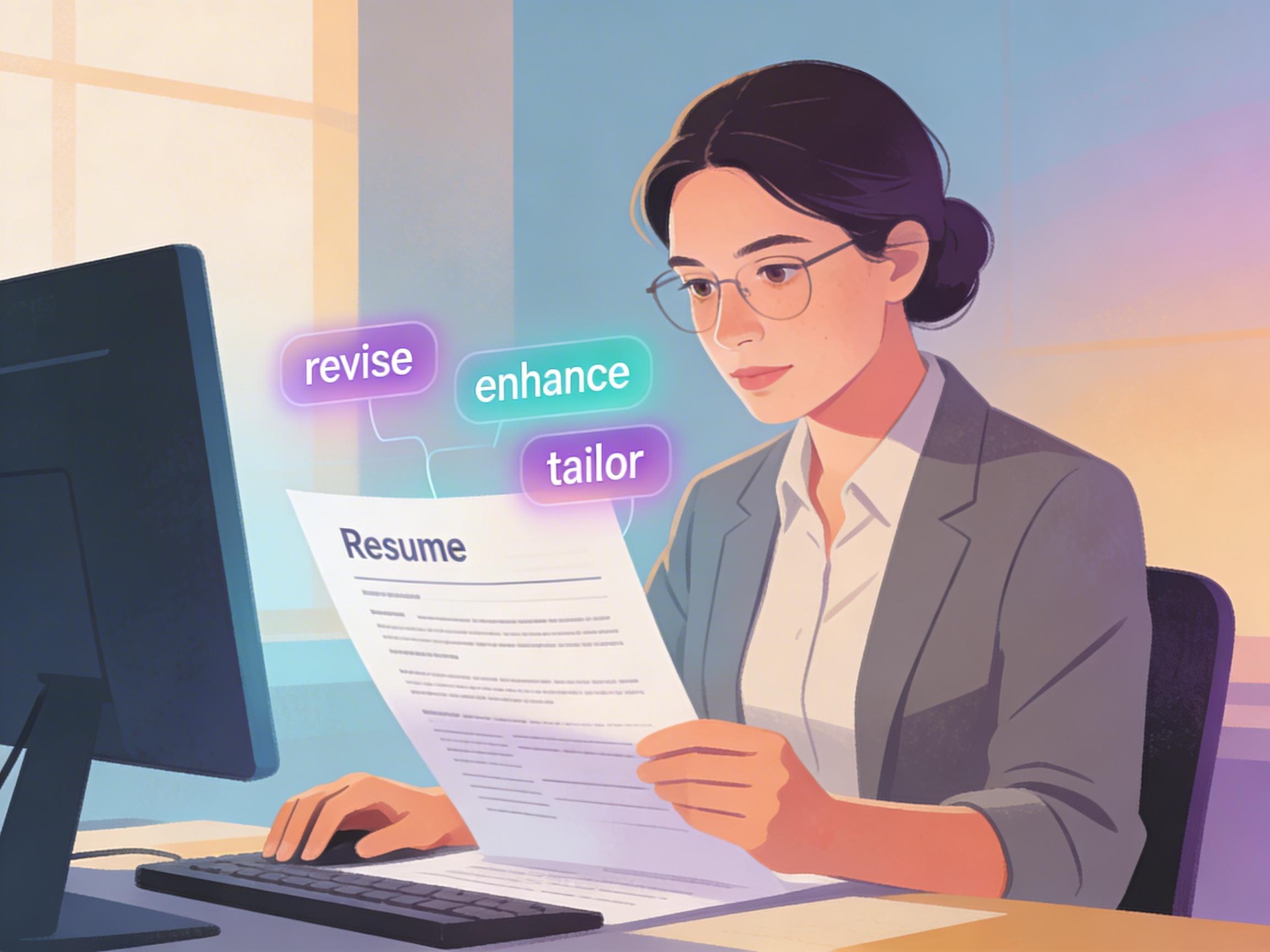 Professional refining resume with strong action verbs