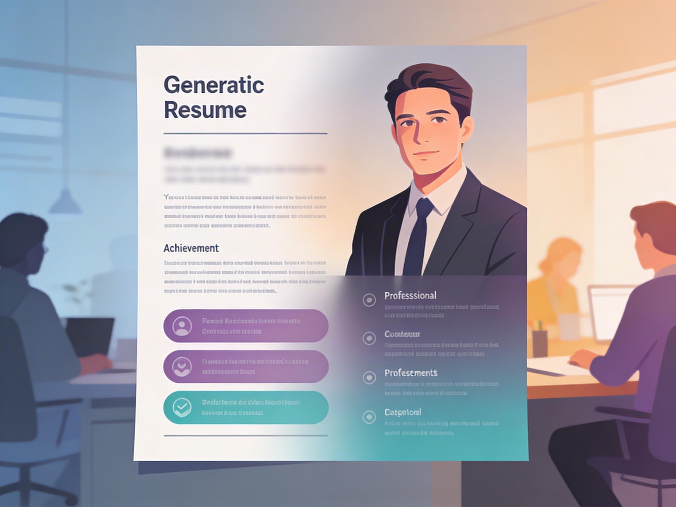 Before and after: a vague professional summary transforming into a specific, achievement-driven one