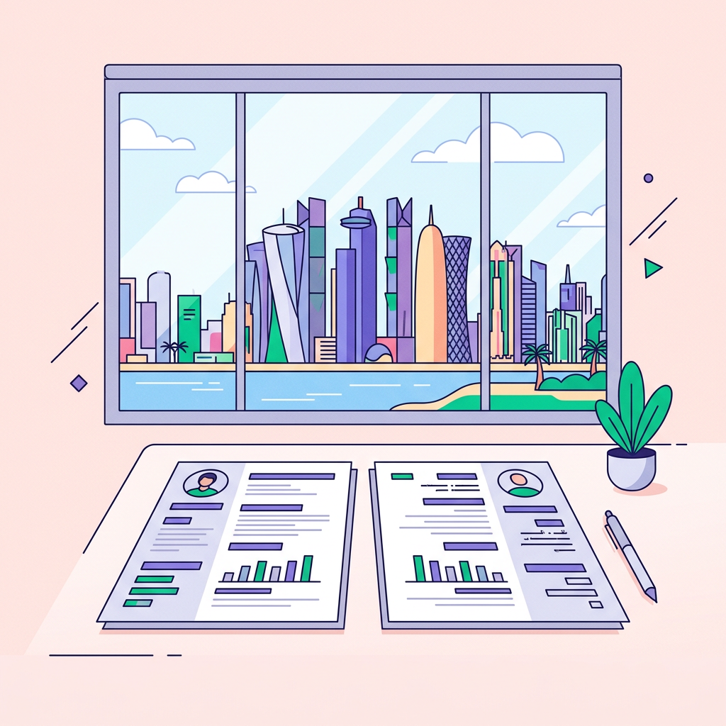 Bilingual Arabic and English CVs designed for the Gulf job market