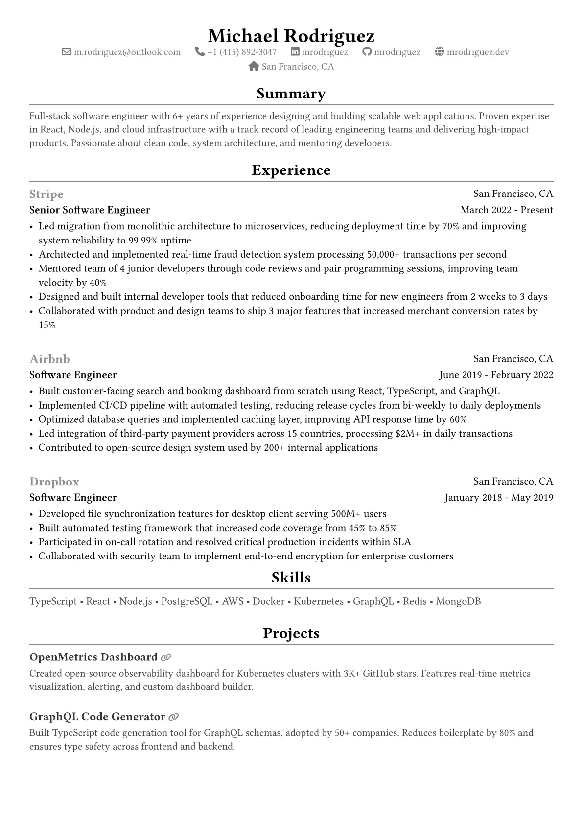 Centered preview