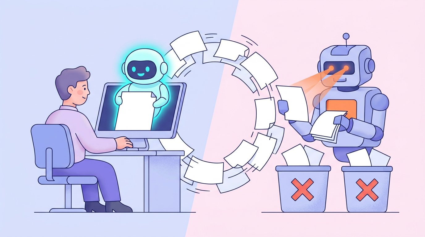 The AI resume arms race: candidates use AI to write resumes while companies use AI to screen them, creating an endless cycle