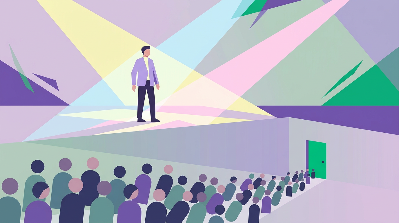 Illustration: Stop Applying to Jobs. Start Positioning Yourself.