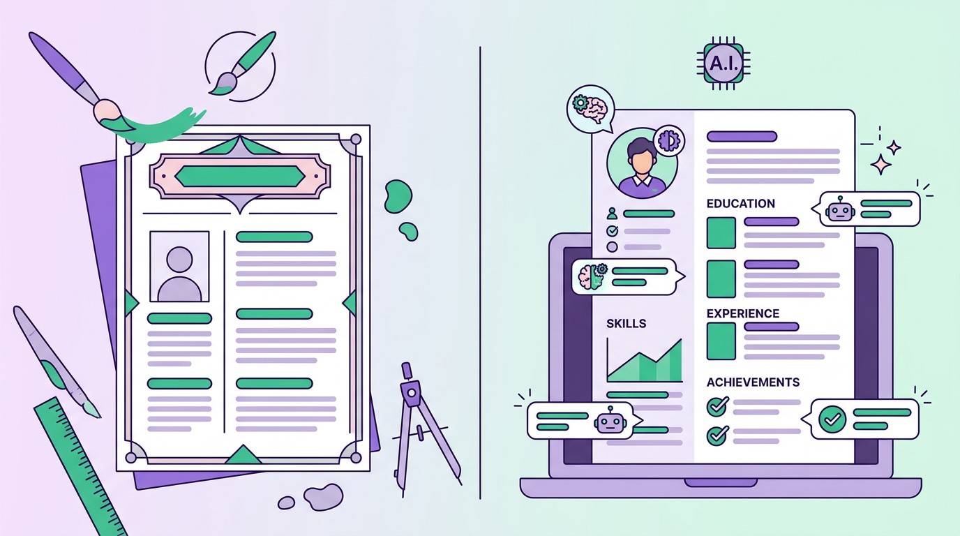 Illustration: Tadween vs Canva Resume Builder